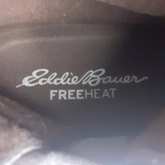 Eddie Bauer Lodge Fur trim Lined Snow Winter boot WATERPROOF LEATHER w7.5 AS NEW - Picture 6 of 16
